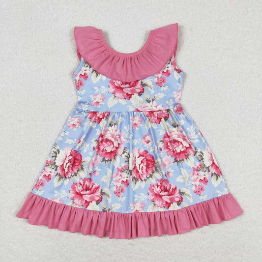 baby girls floral boutique bow knot dress
