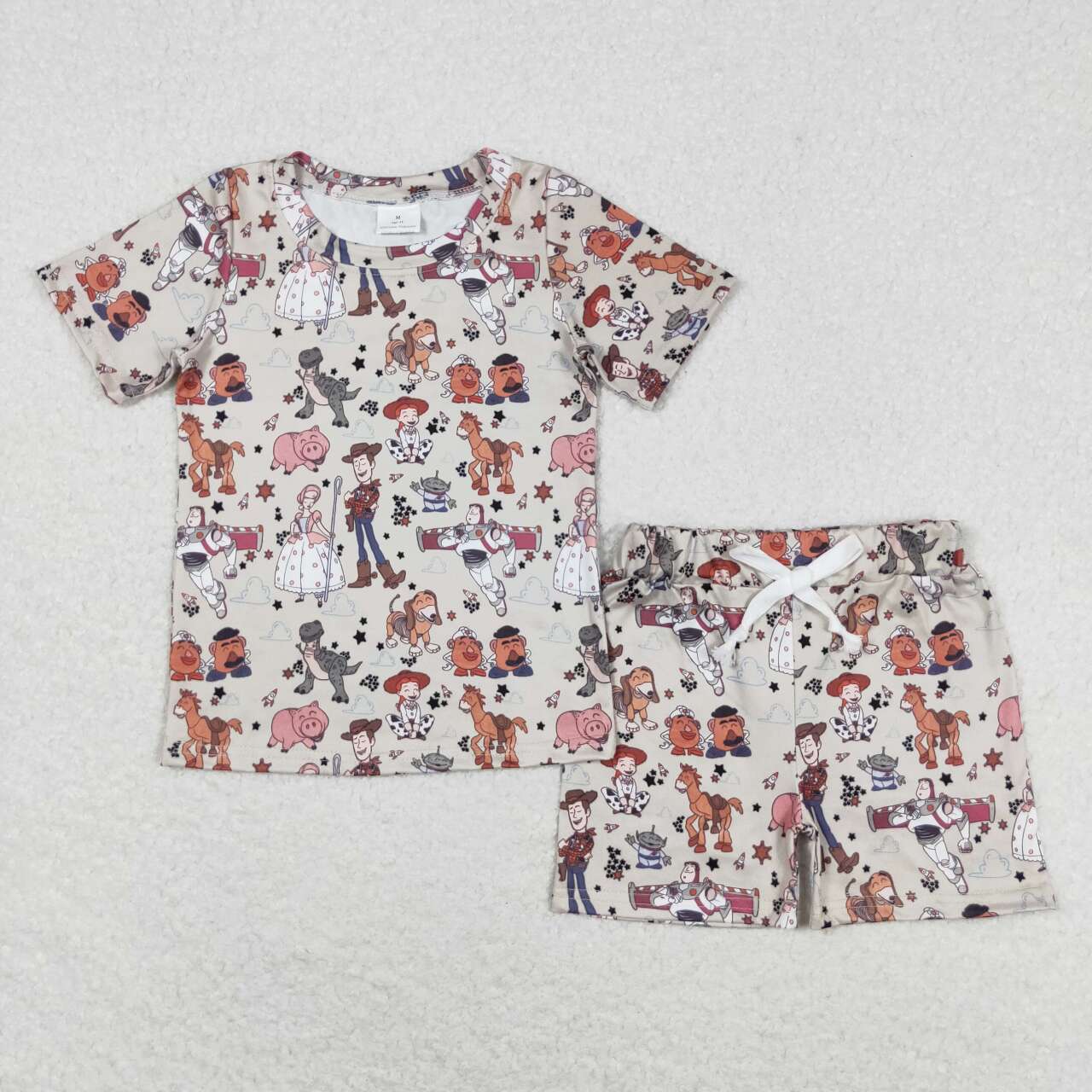 baby boy story design summer short set