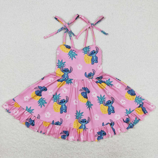baby girls cartoon pineapple dress
