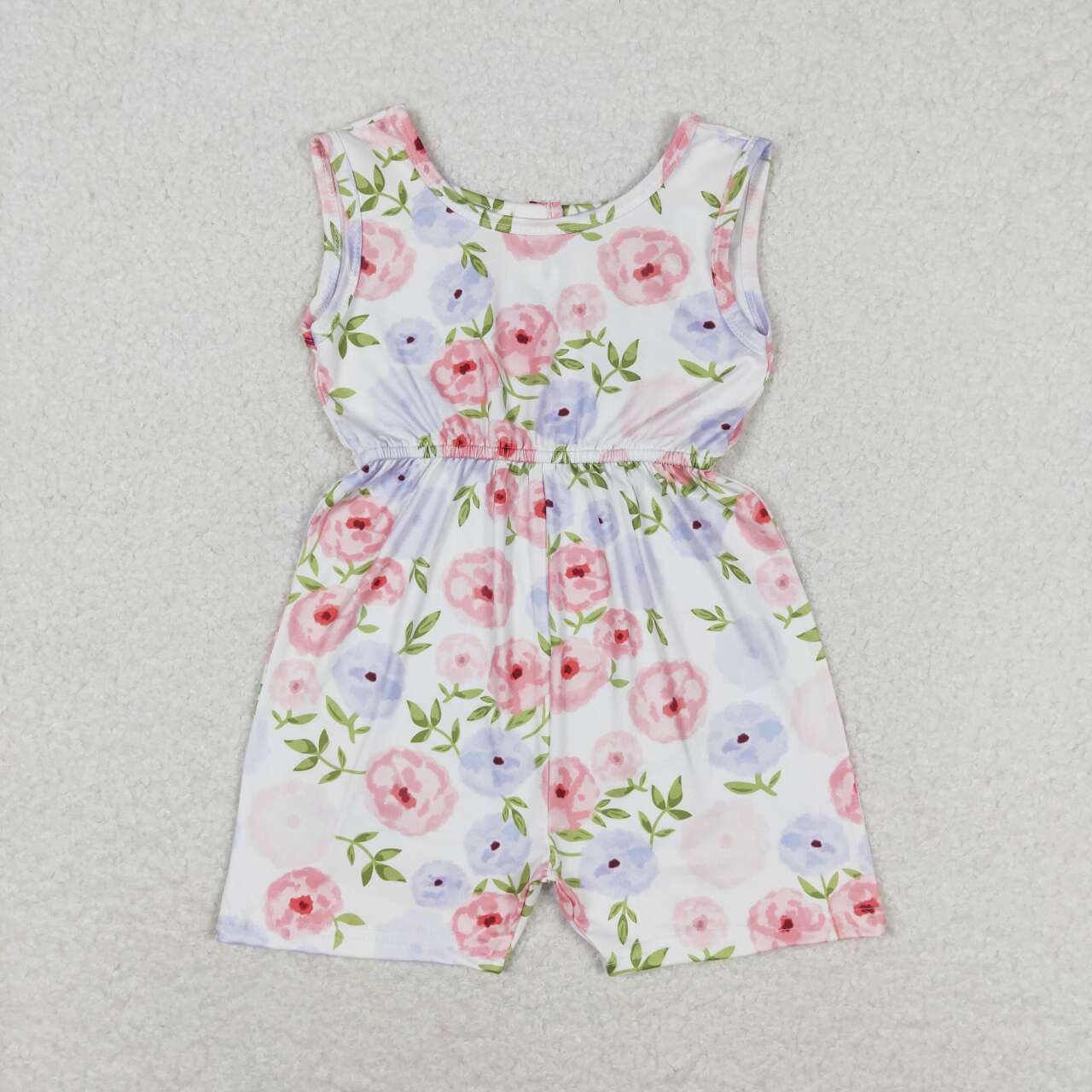 baby girls floral boutique wide leg jumpsuit