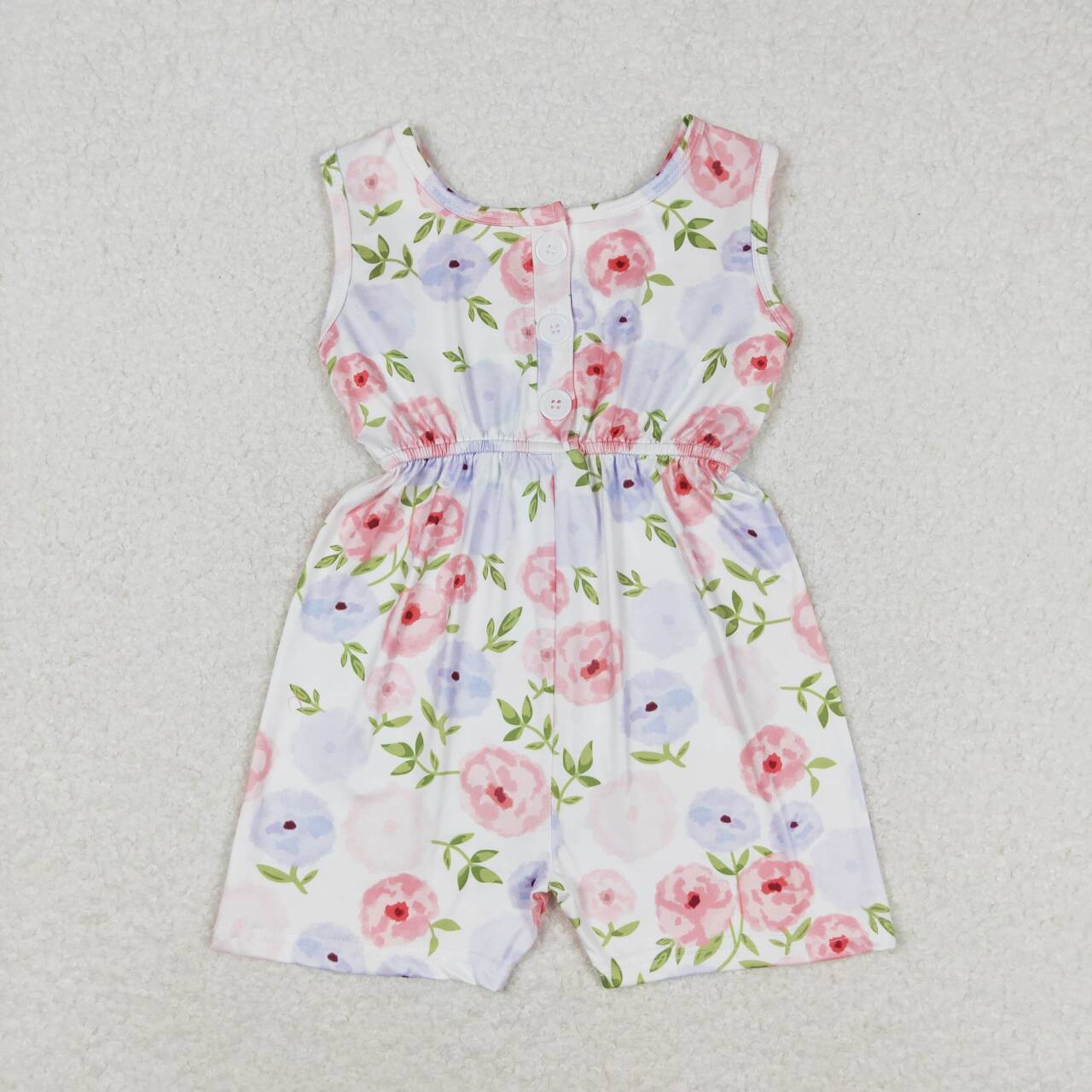 baby girls floral boutique wide leg jumpsuit