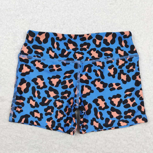 blue cheetah summer shorts