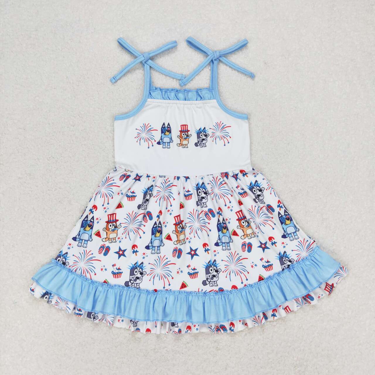 American girls july 4th patriotic dress