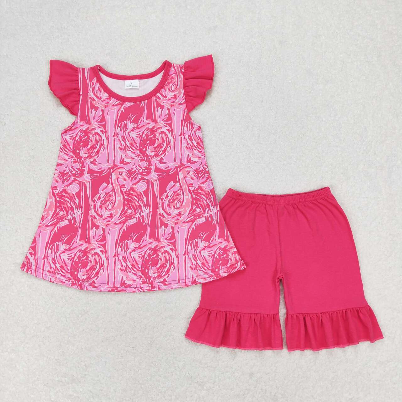 wholesale girls hot pink boutique outfit