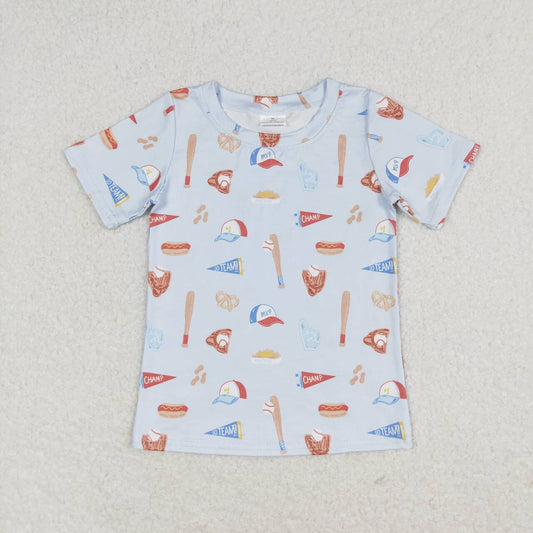 infant baby boy short sleeve baseball shirt