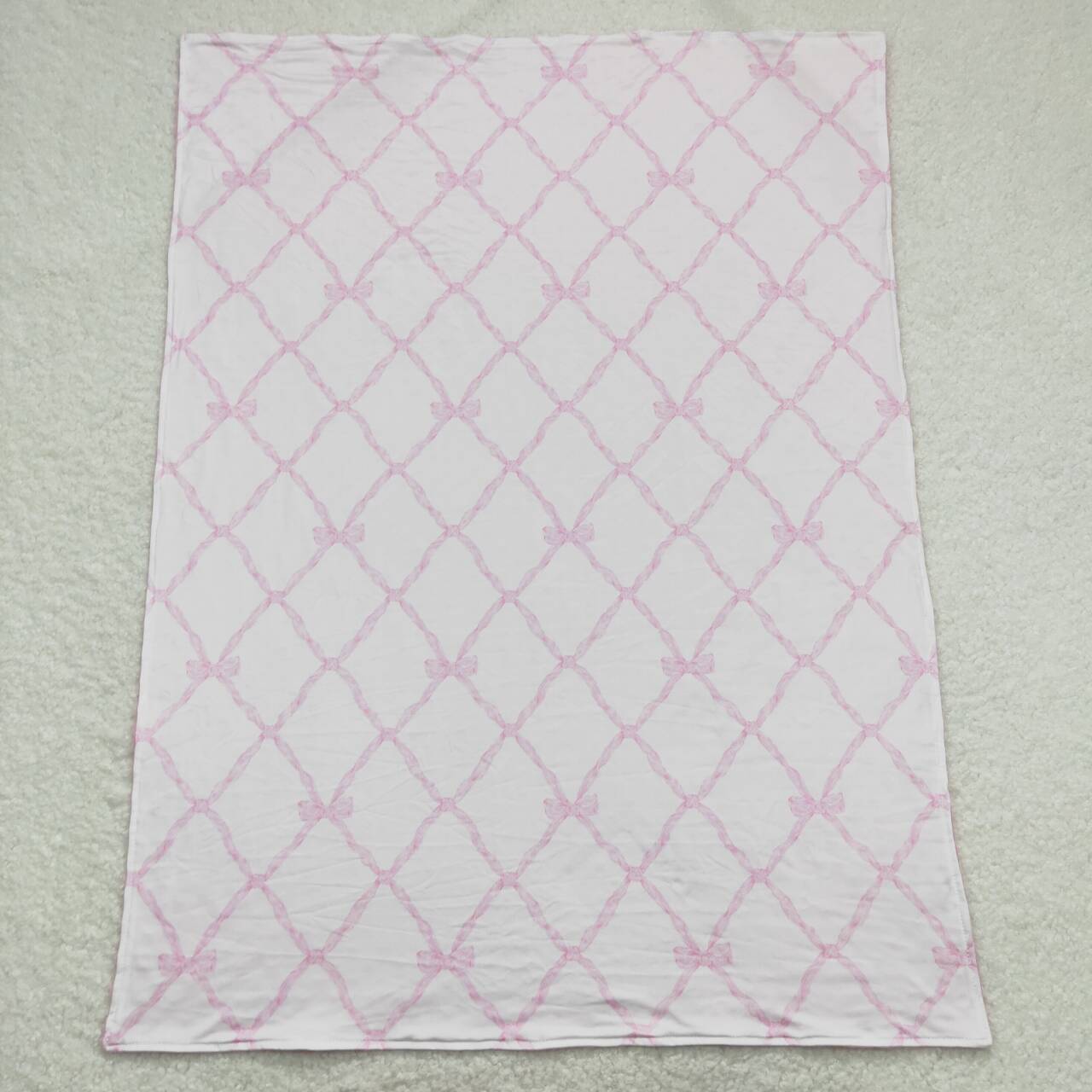 toddle baby girls bowknot fleece blanket