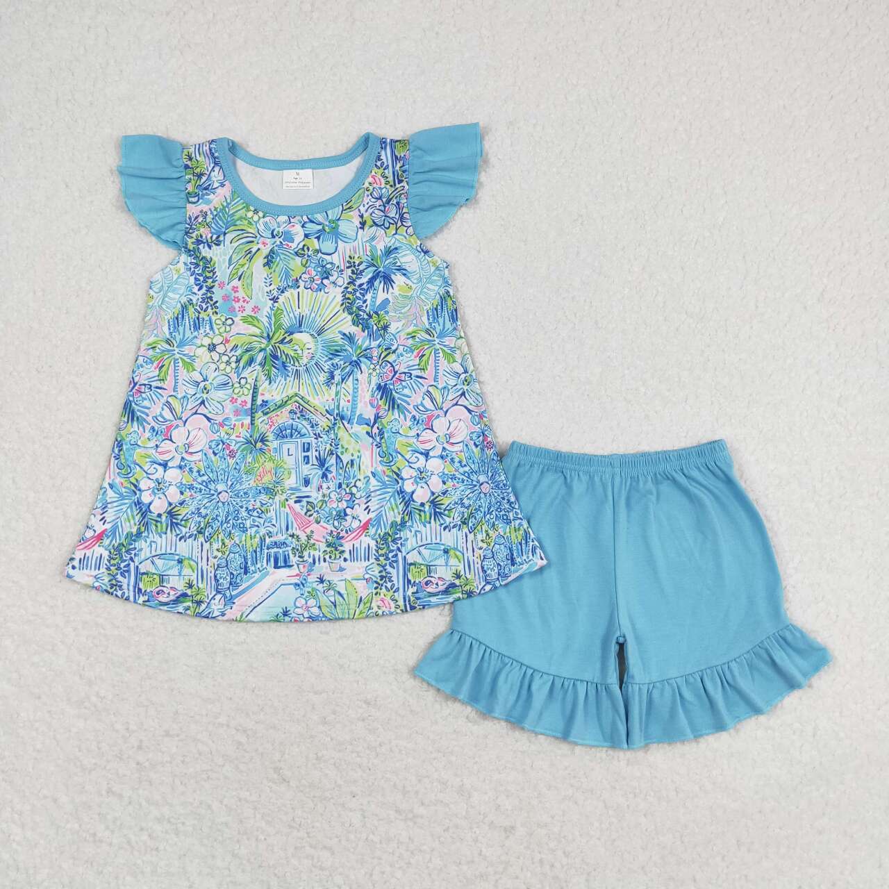 wholesale blue boutique outfit