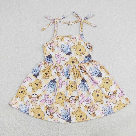 cartoon bear straps dress