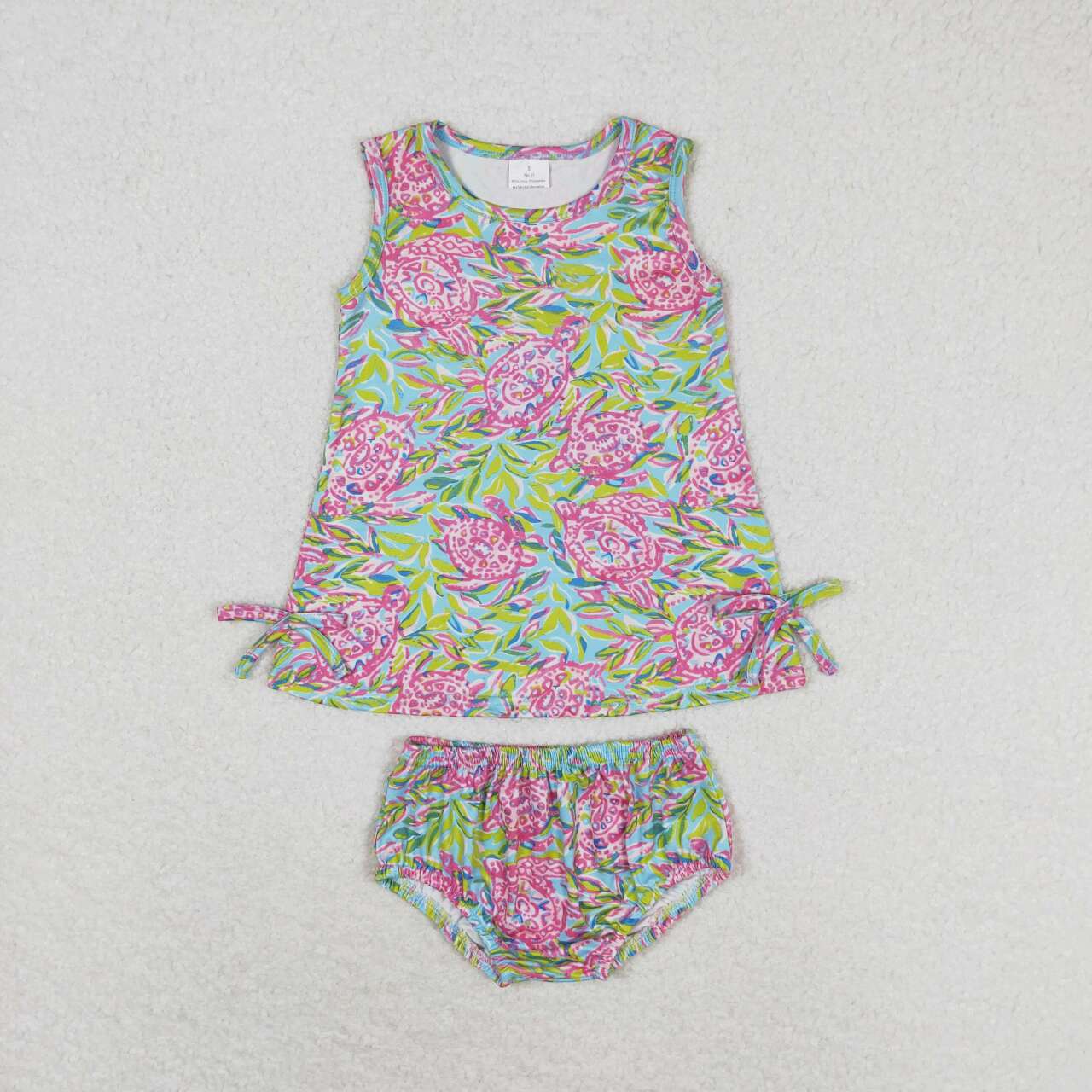 toddle baby girls floral boutique bummie set