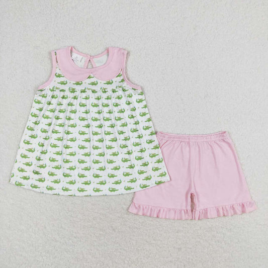 baby girls crocodile print outfit