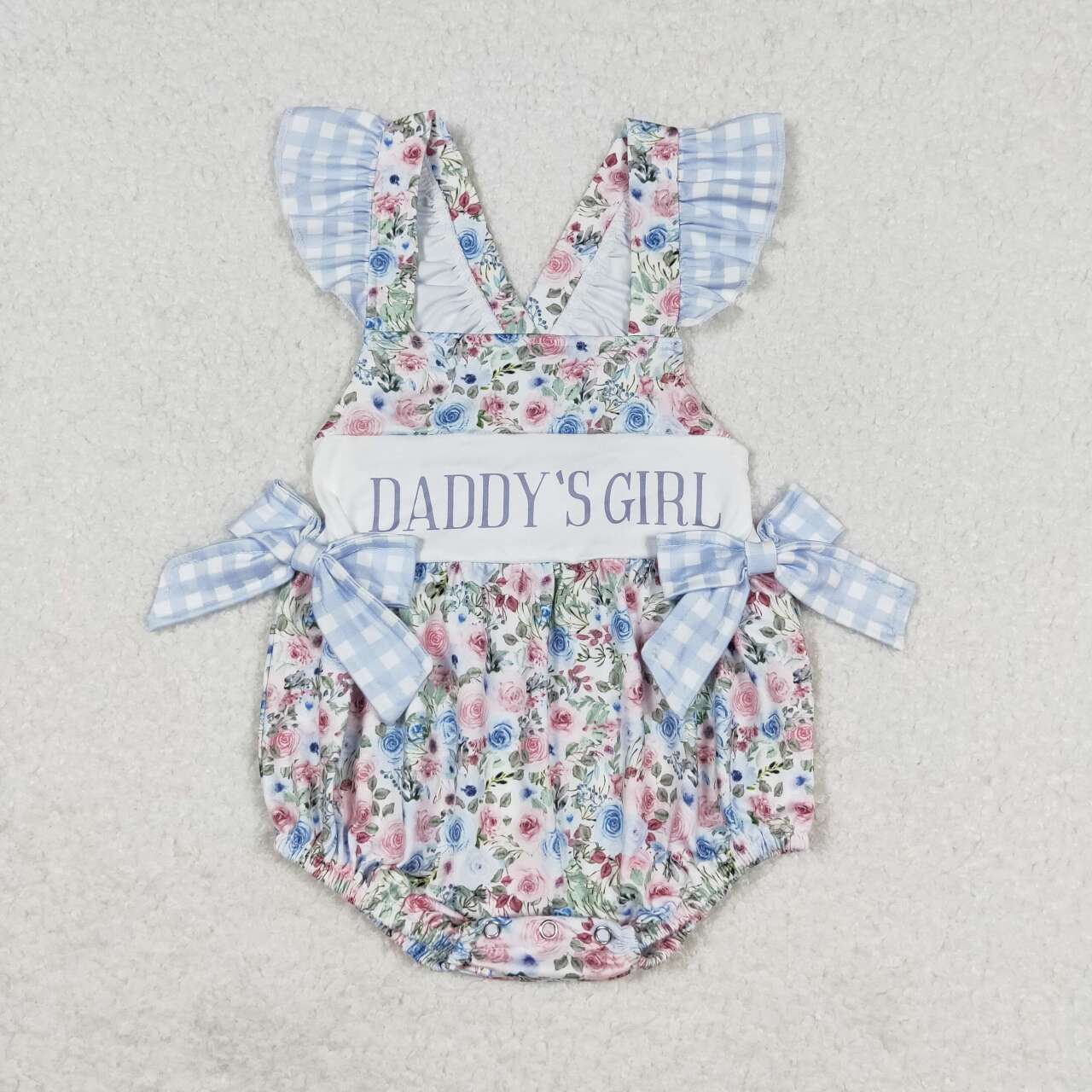 daddys girl fathers day floral romper