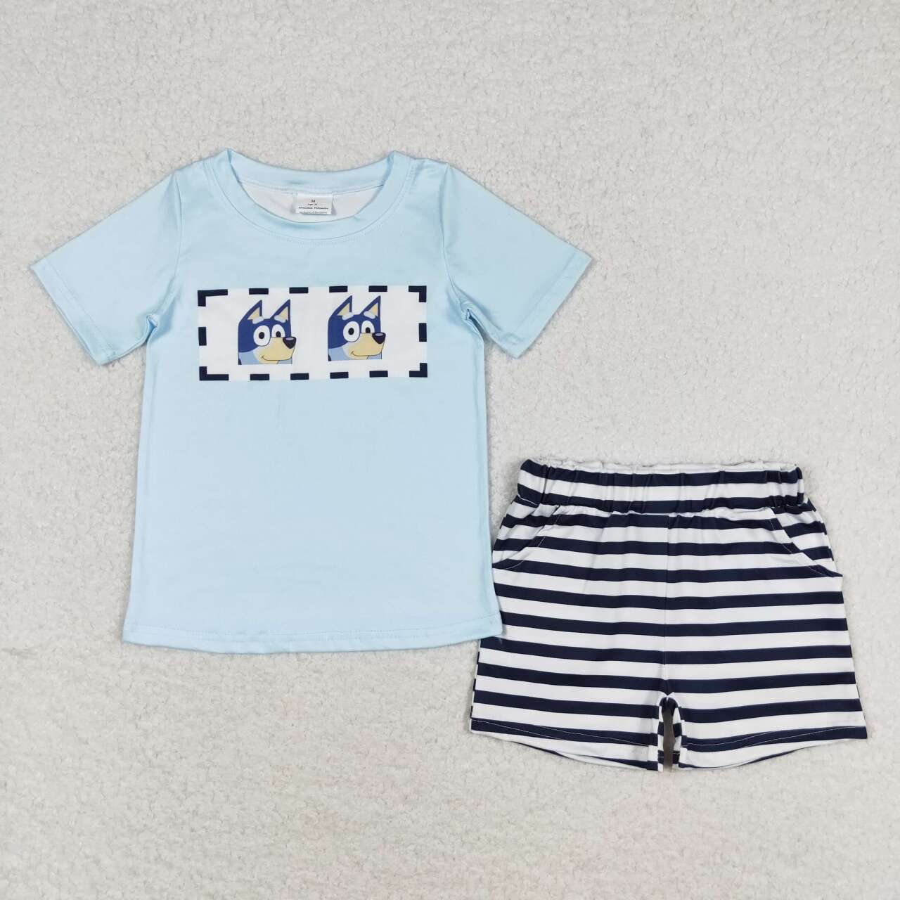 baby boy blue cartoon dog outfit