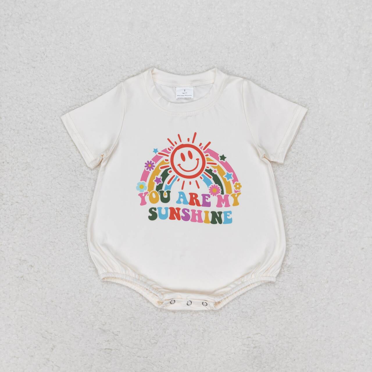 you are my sunshine baby girls romper