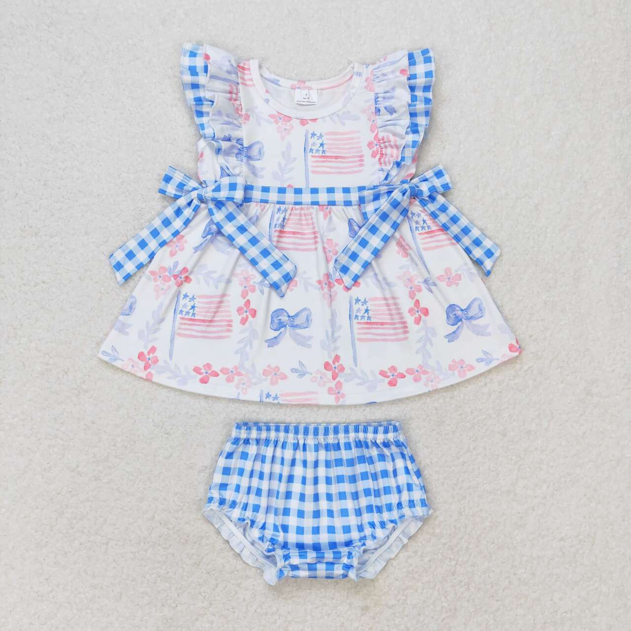 toddle girls summer bummies set