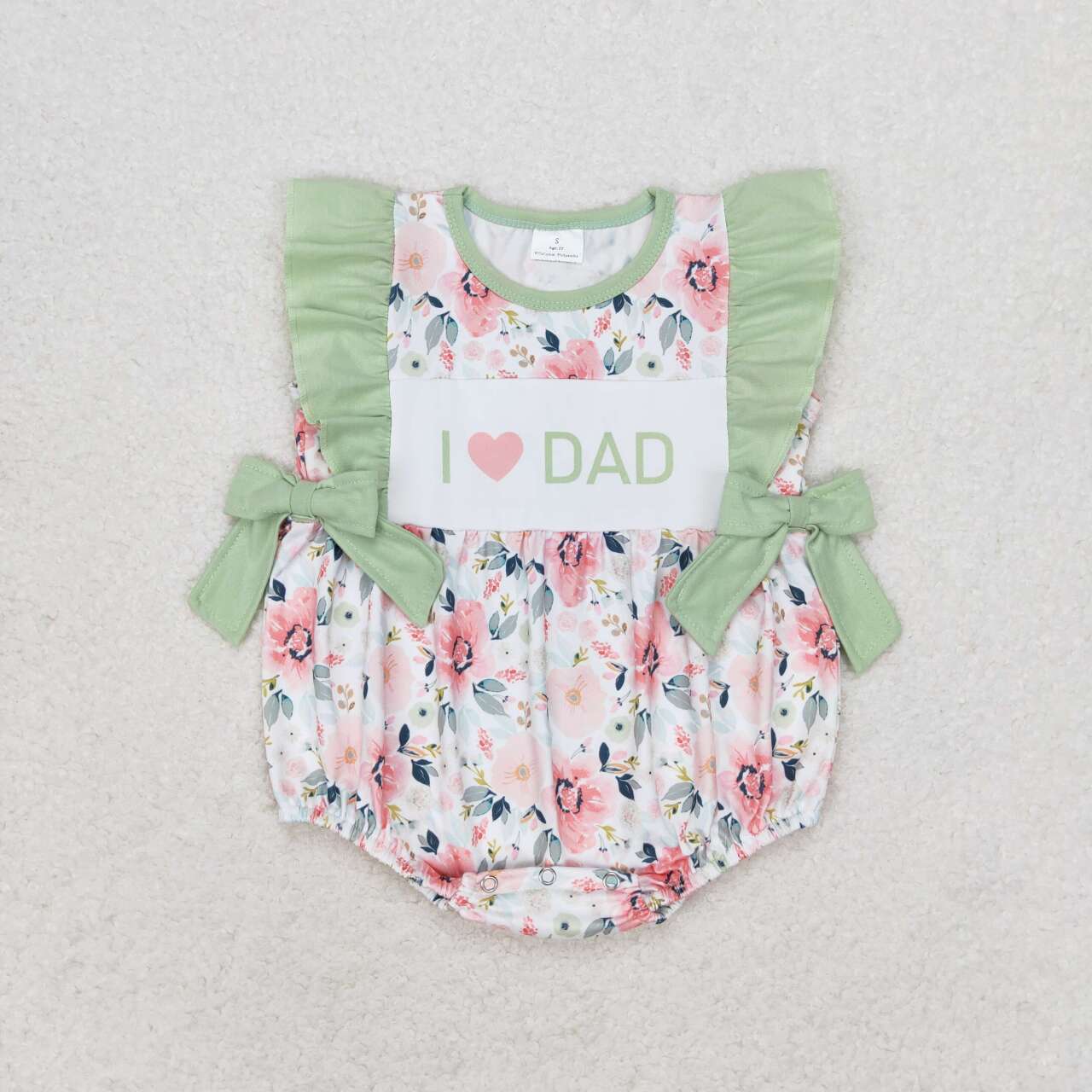 I love dad fathers day floral romper