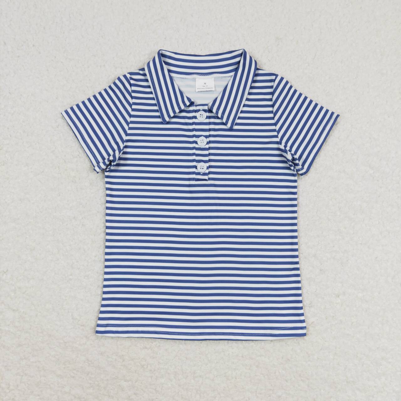 navy stripes baby boy polo shirt