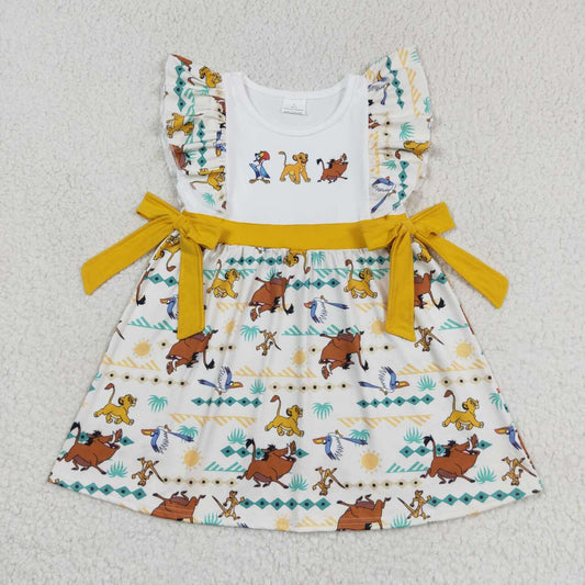 cartoon duck lion wild pig summer dress