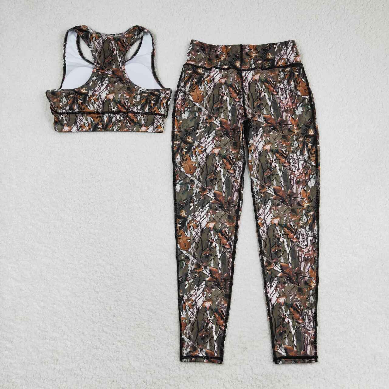 Adult western camo print yoga clothes