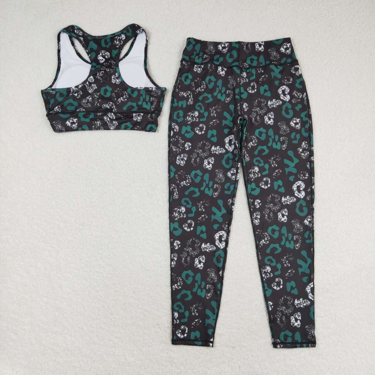 Adult western cheetah yoga clothes