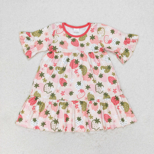 little girls cute strawbeery dress