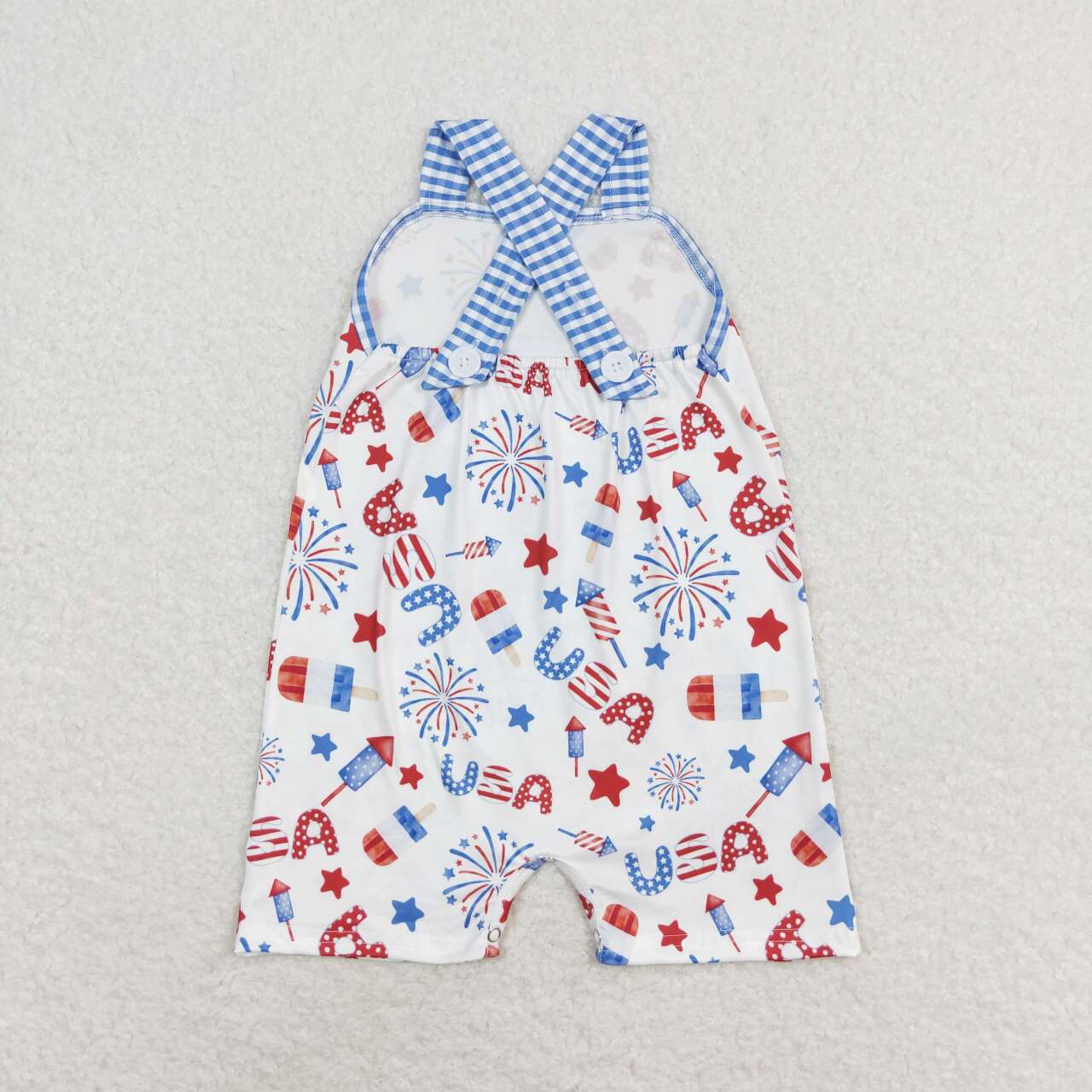 toddle boy USA popsicle july 4th romper