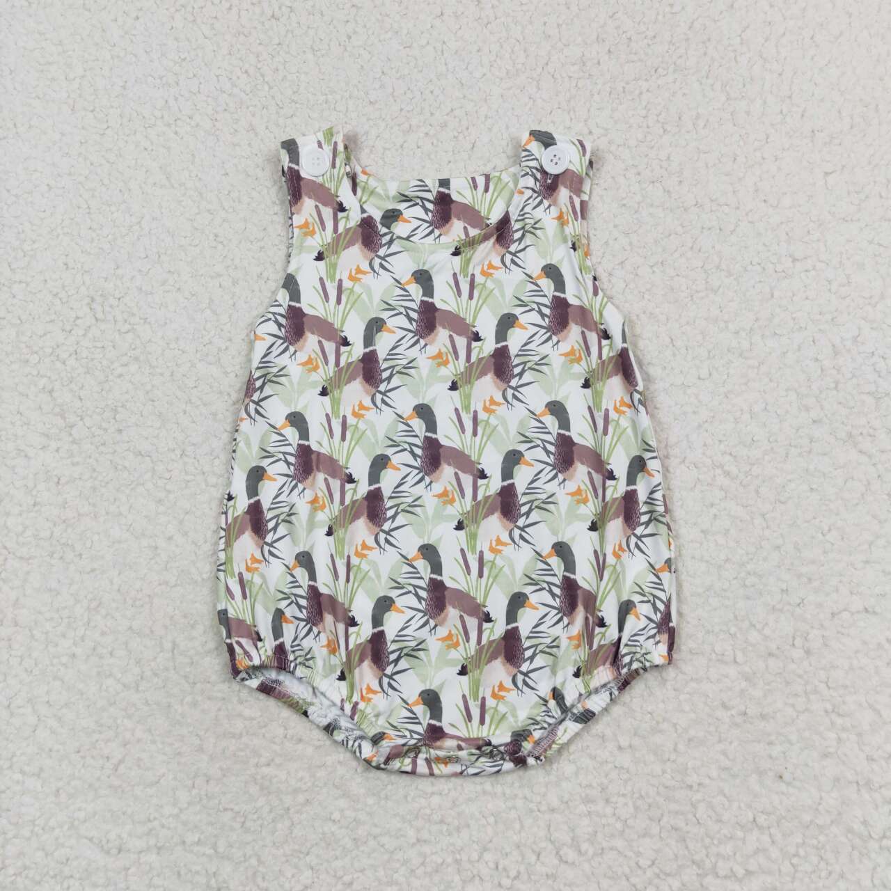 toddle boy mallard duck romper