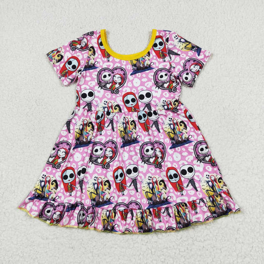 toddle girls halloween skull dress