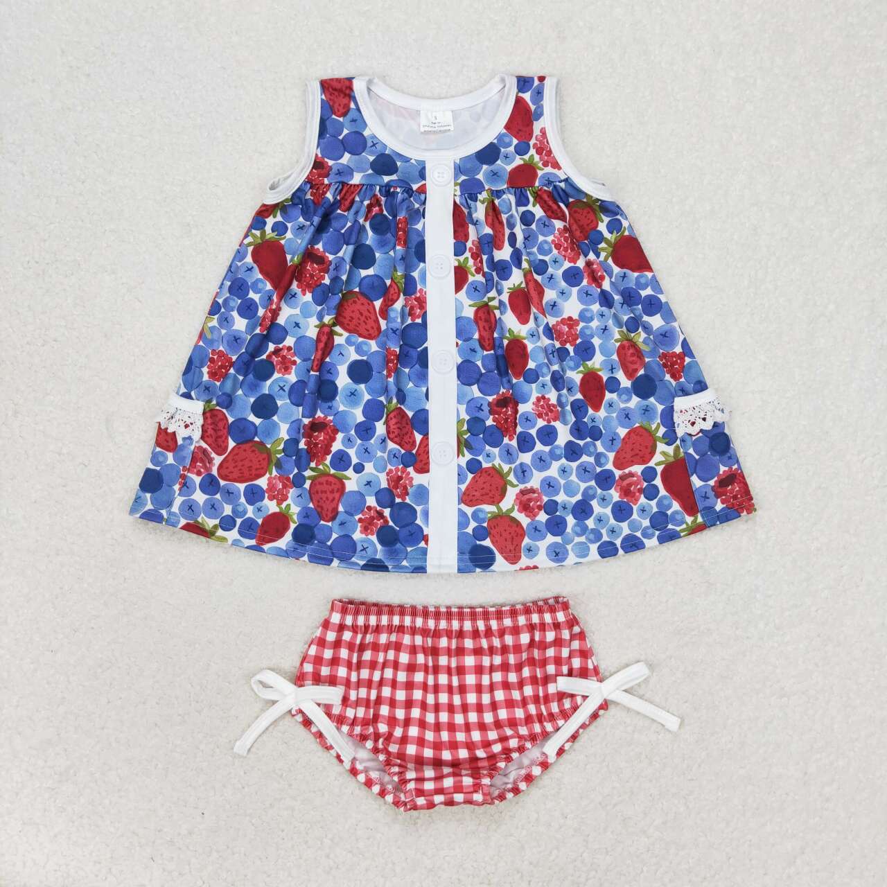 toddle girls strawberry blueberry bummies set