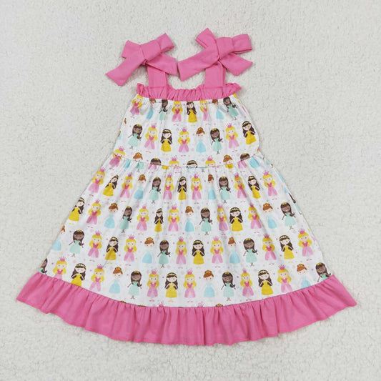 little girls princess design summer dress