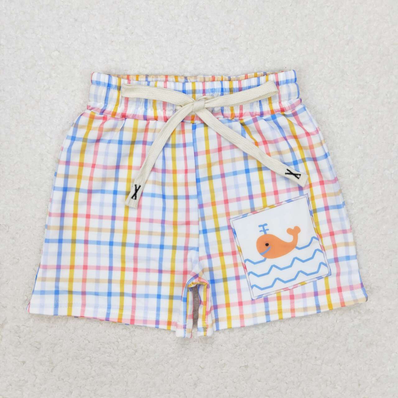 toddle baby boy summer whale print swim trunks