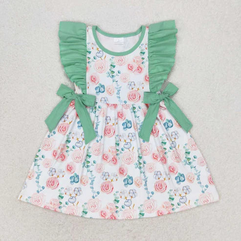 best sister blue floral boutique clothing set