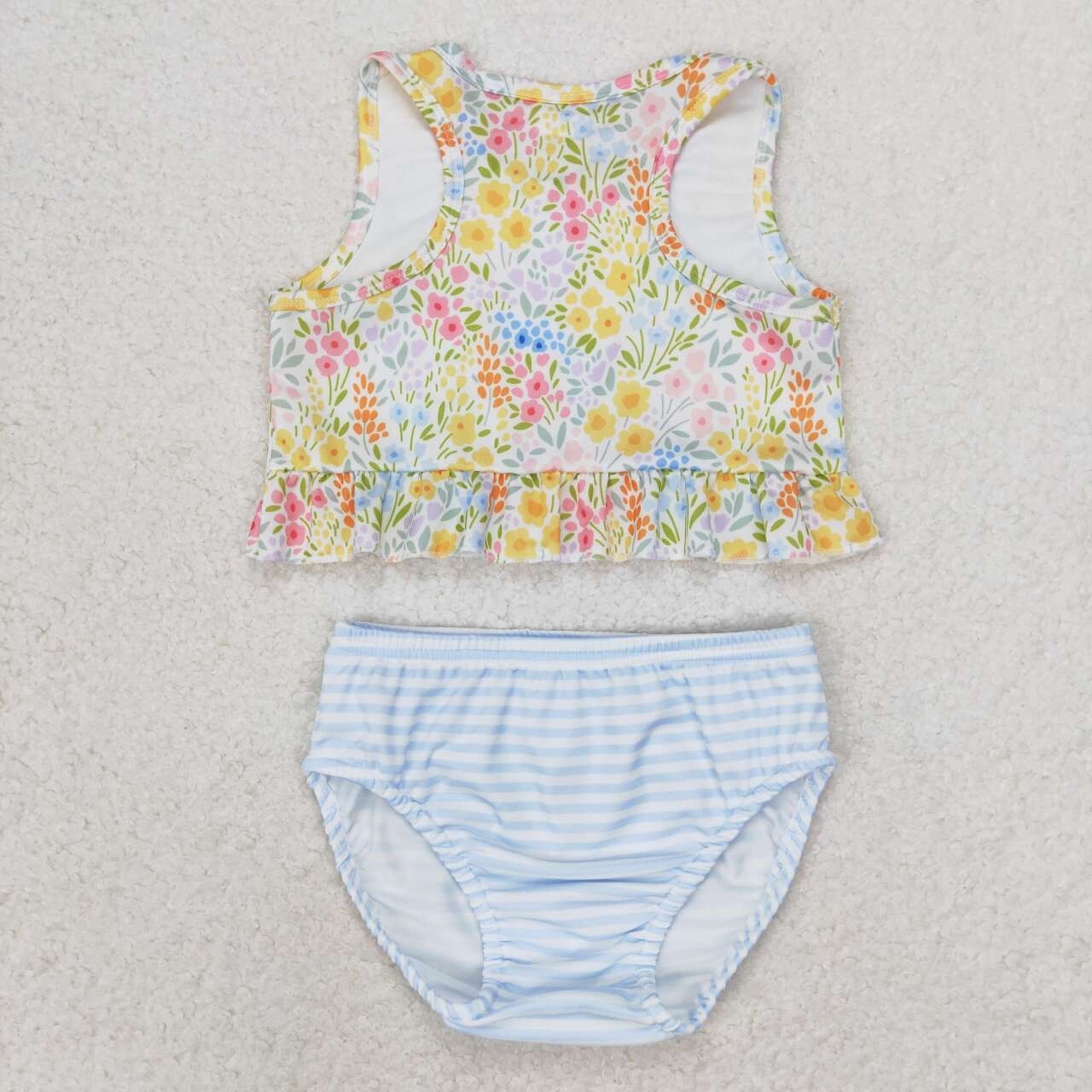 flower girls two pieces swimwear