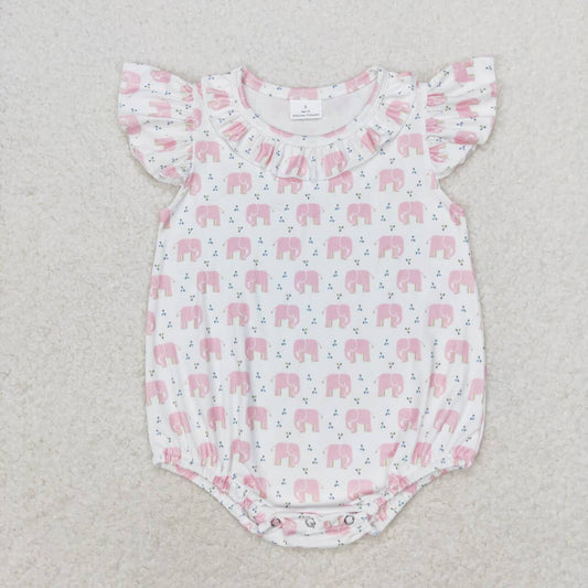 toddle baby girl elephant romper