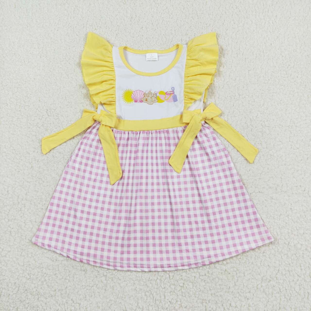 baby girls embroidery beach tool dress