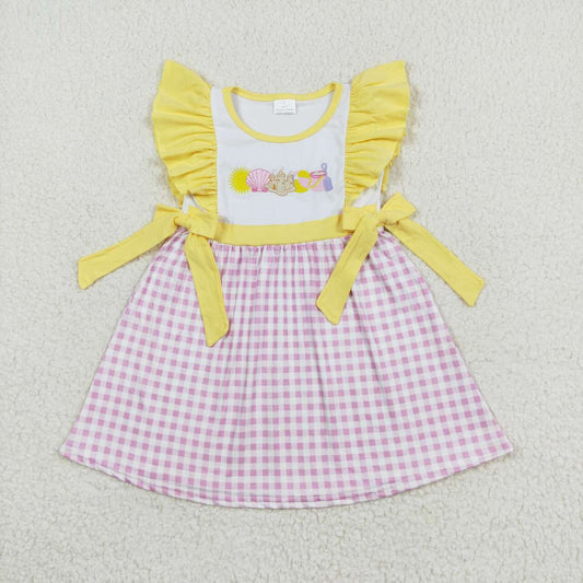 baby girls embroidery beach tool dress