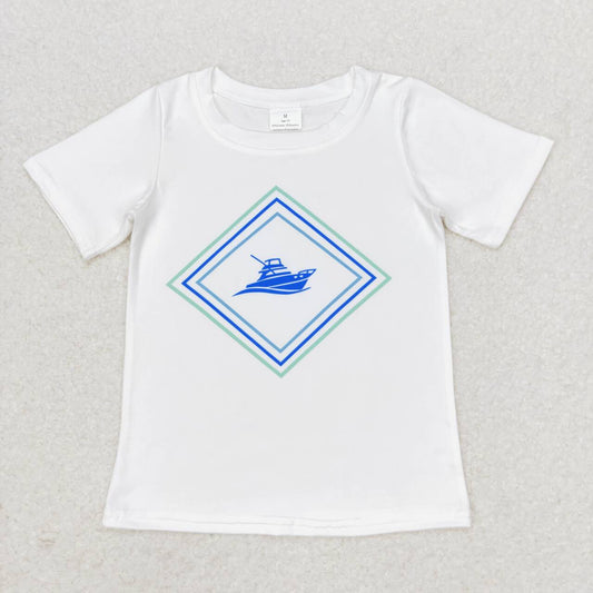 baby boy short sleeve boat shirt