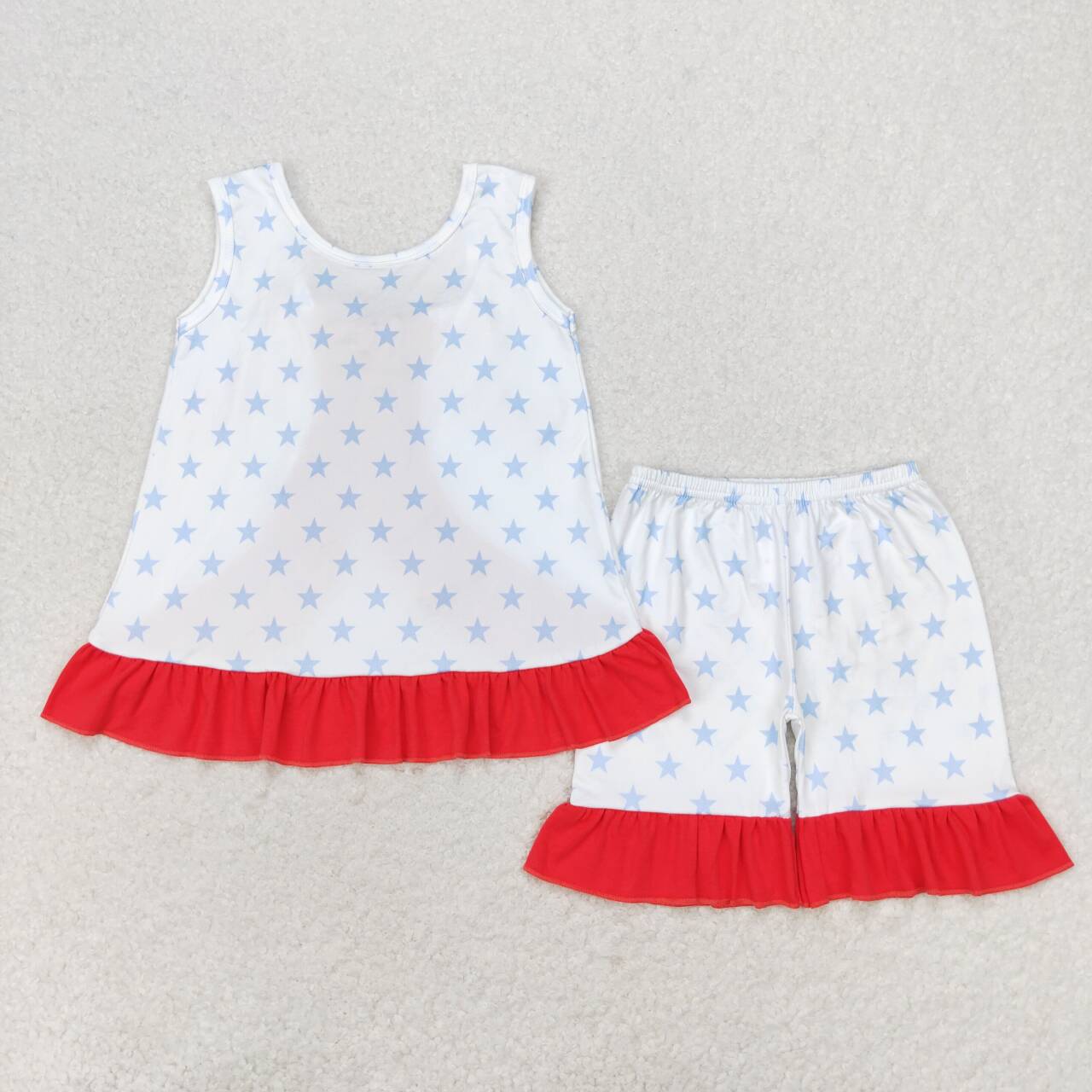 wholesale girls blue star july 4th outfit