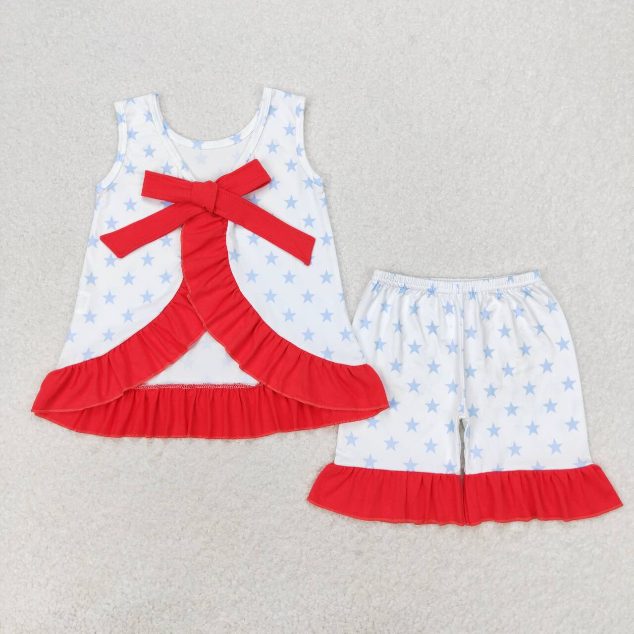 wholesale girls blue star july 4th outfit