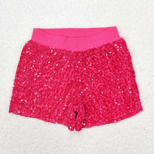 hot pink sequins shorts