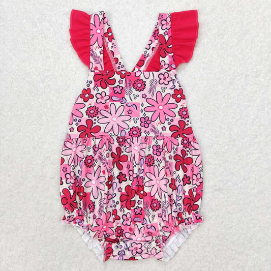 infant toddle girls floral romper