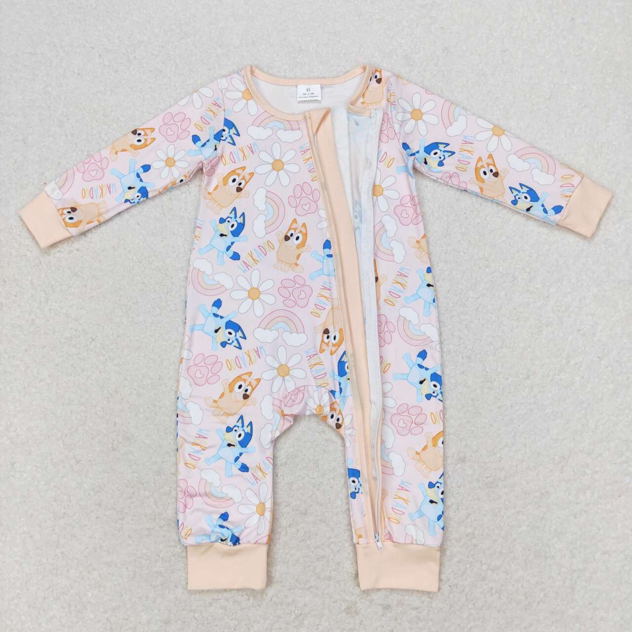 toddle baby girls princess zip romper