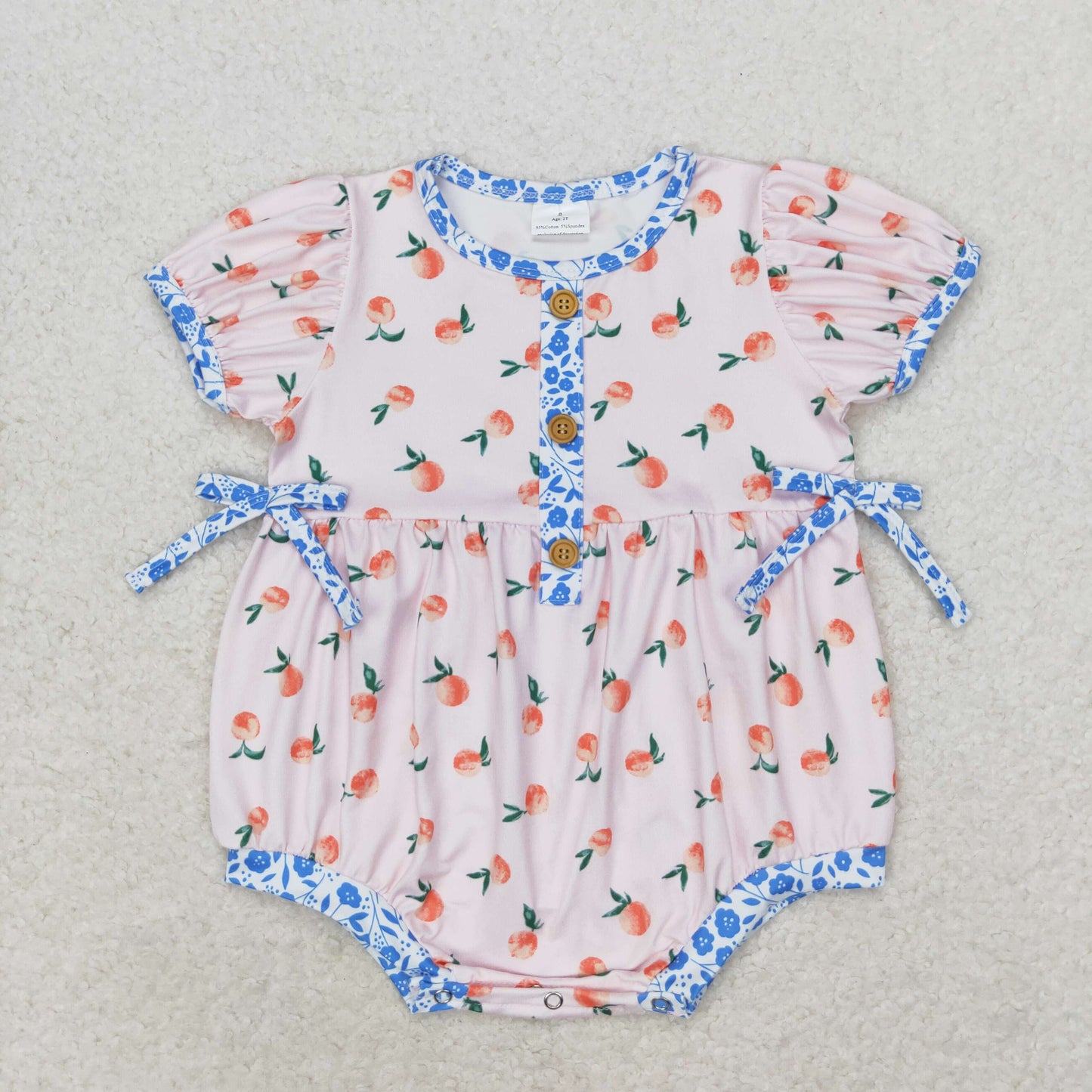 toddle girls peach romper