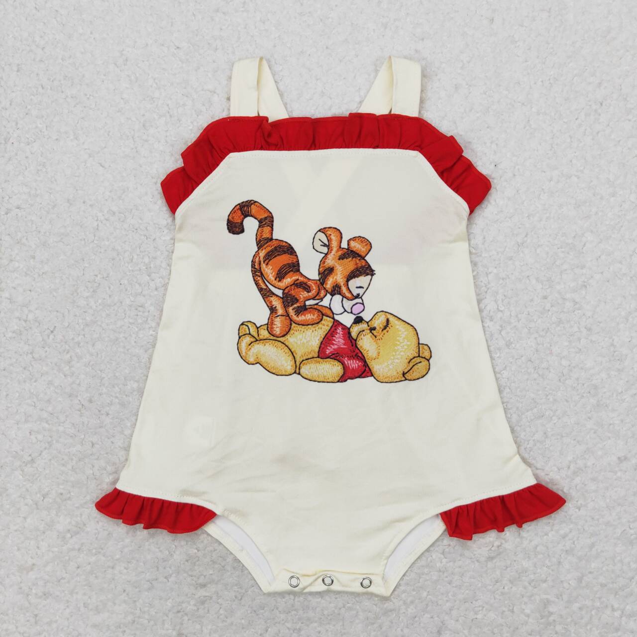 toddle girls cartoon bear tiger romper