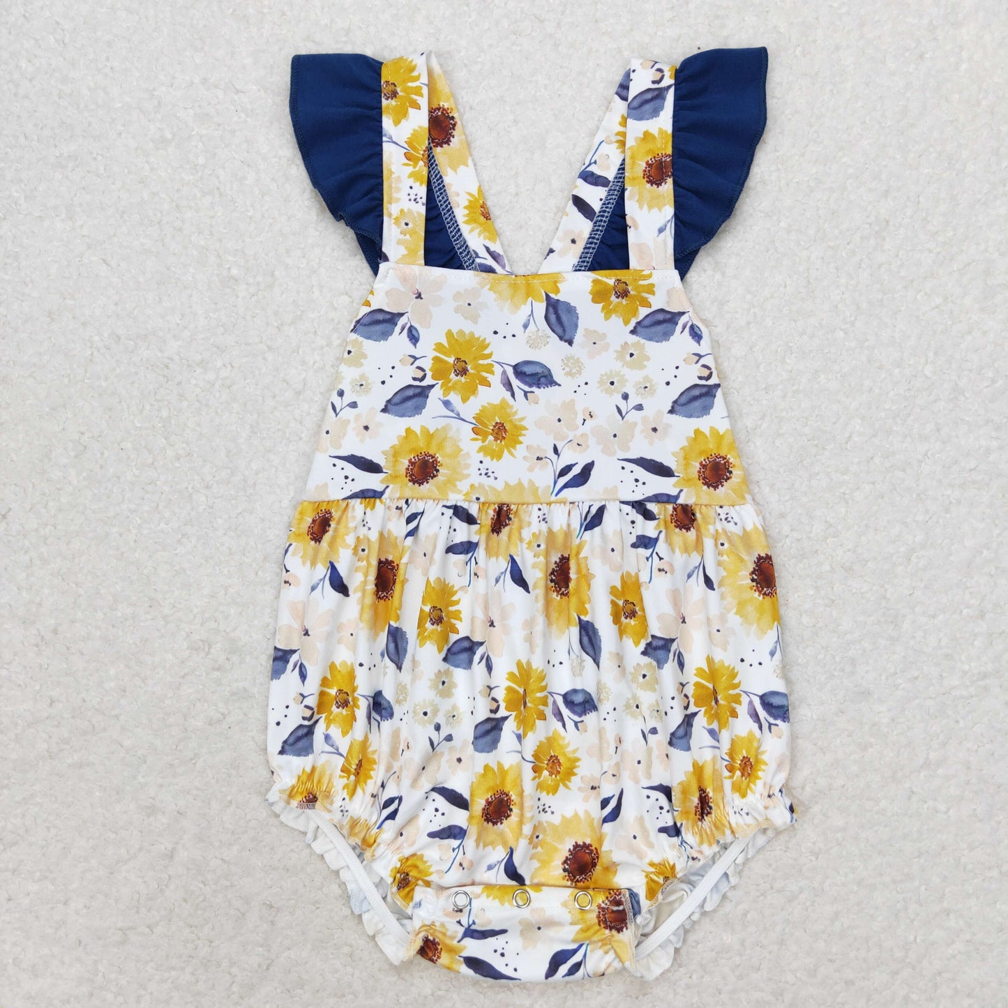 infant toddle girls sunflower romper