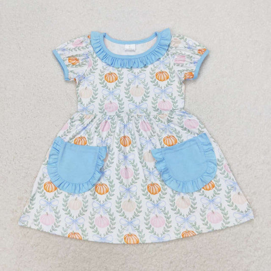 toddle baby girls pumpkin pocket dress