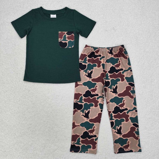 green pocket shirt mallard duck camo pants outfit