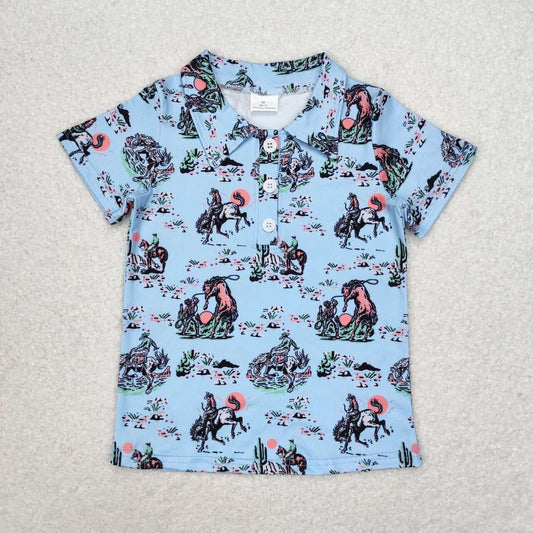 cowboy western short sleeve shirt