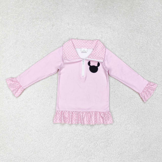 baby girl long sleeve cartoon  blue pullover