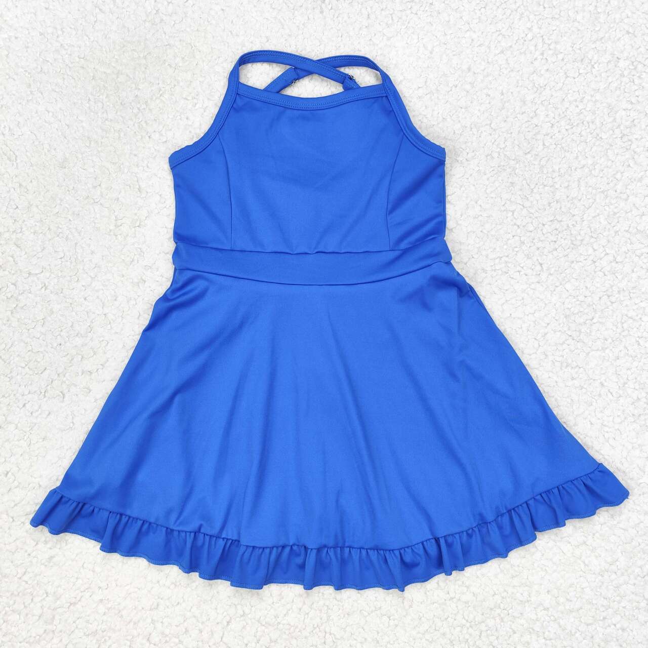 baby girls one piece blue athletic dress