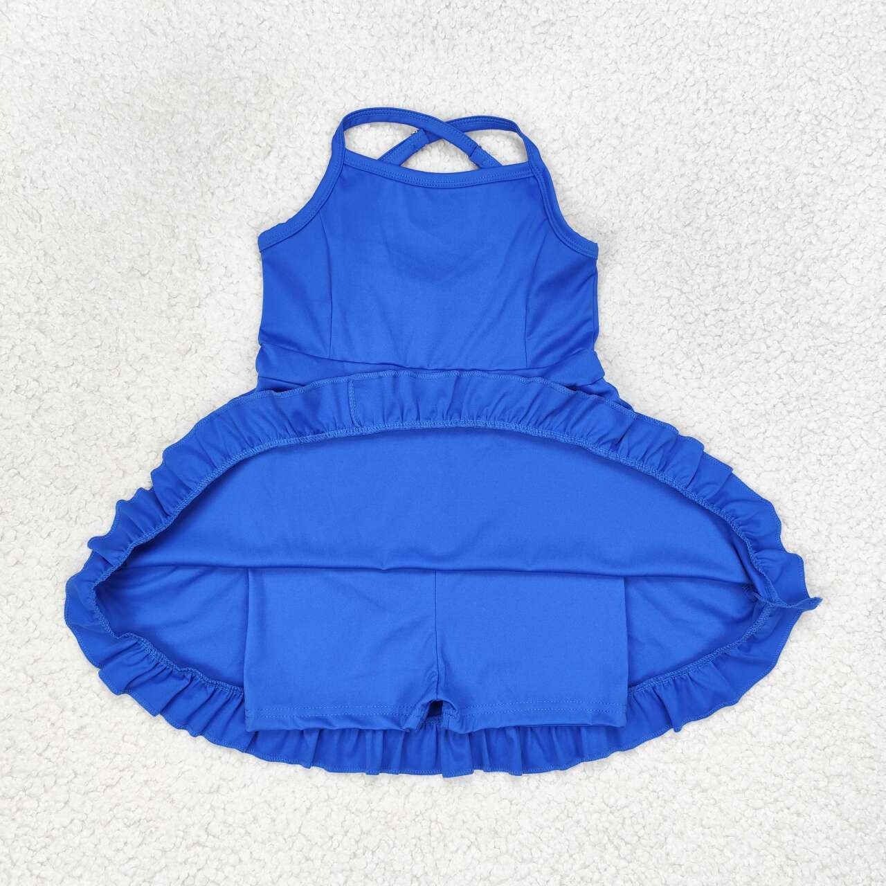 baby girls one piece blue athletic dress